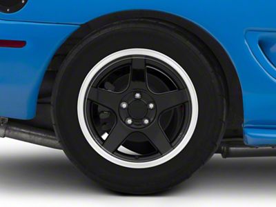 Deep Dish 2003 Cobra Style Gloss Black Wheel; Rear Only; 17x10.5; 27mm Offset (94-98 Mustang)