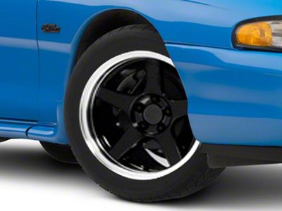 Deep Dish 2003 Cobra Style Gloss Black Wheel; 17x9; 25mm Offset (94-98 Mustang)