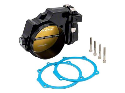 BLOX Racing 105mm Billet Throttle Body; Black Anodized (15-23 6.2L HEMI Challenger)