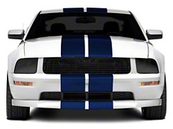 SEC10 GT500 Style Stripes; Blue; 10-Inch (05-14 Mustang)