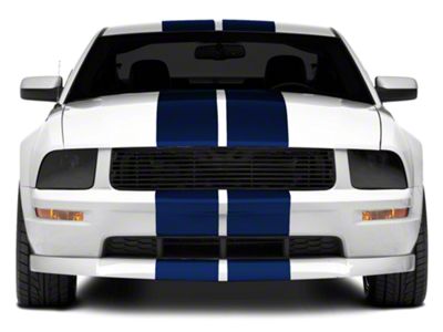 SEC10 GT500 Style Stripes; Blue; 10-Inch (05-14 Mustang)