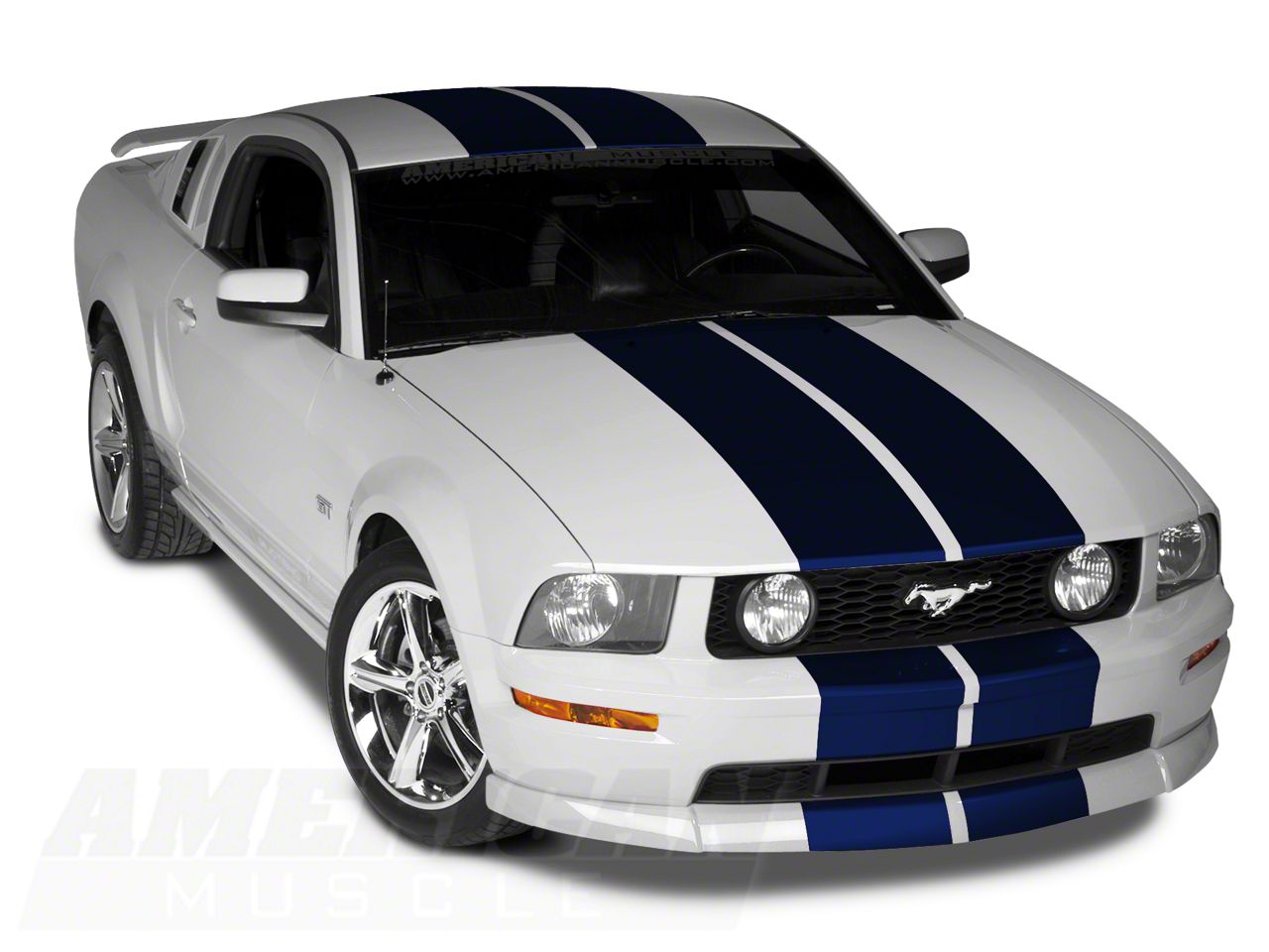 SEC10 Mustang Lemans Stripes; Blue; 12-Inch 26234G05 (05-14