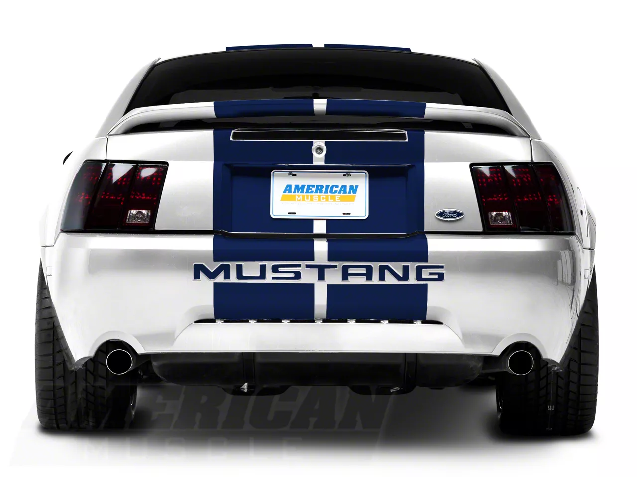 SEC10 Mustang Lemans Stripes; Blue; 12-Inch 26234G94 (94-04