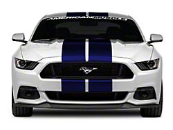 SEC10 GT500 Style Stripes; Blue; 10-Inch (15-23 Mustang)