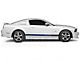 Rocker Stripes with Mustang Lettering; Blue (05-14 Mustang)
