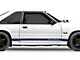 Rocker Stripes with Mustang Lettering; Blue (79-93 Mustang)