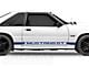 Rocker Stripes with Mustang GT Lettering; Blue (79-93 Mustang)