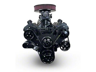 BluePrint Engines Blackout Reaper Edition Builder Series Big Block Chevy ProSeries 632 C.I. 815 HP Fuel Injected Crate Engine and 4L80E Automatic Transmission with Black Pulley Kit