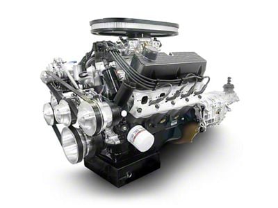 BluePrint Engines Cobra Edition Builder Series Small Block Ford 427 C.I. 541 HP Carbureted Crate Engine and TKX Manual Transmission with Polished Pulley Kit
