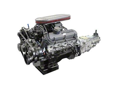 BluePrint Engines Mustang Edition Builder Series Small Block Ford 347 C.I. 415 HP Carbureted Crate Engine and TKX Manual Transmission with Black Pulley Kit