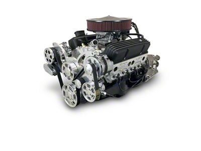 BluePrint Engines Standard Edition Builder Series Small Block Chevy 383 C.I. 436 HP Fuel Injected Crate Engine and 700R4 Automatic Transmission with Polished Pulley Kit