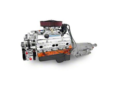 BluePrint Engines Standard Edition Builder Series Small Block Chevy ProSeries 427 C.I. 540 HP Fuel Injected Crate Engine and 700R4 Automatic Transmission with Polished Pulley Kit