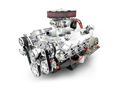 BluePrint Engines Standard Edition Builder Series Big Block Chevy ProSeries 632 C.I. 815 HP Carbureted Crate Engine and 4L80E Automatic Transmission with Polished Pulley Kit