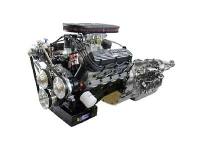 BluePrint Engines Standard Edition Builder Series Small Block Ford 347 C.I. 415 HP Carbureted Crate Engine and 4R70W Automatic Transmission with Polished Pulley Kit