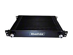 BluePrint Engines Stacked Plate HD Transmission Cooler with 8AN Fittings; 15-Row (Universal; Some Adaptation May Be Required)