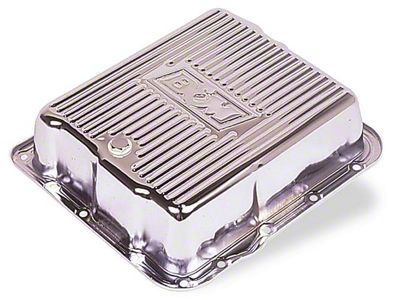 B&M TH700R4/4L60/4L65 Hi-TEK Deep Heavy Duty Transmission Pan; Chrome (1993 Camaro)