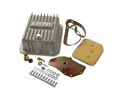 B&M C4 Hi-TEK Deep Transmission Pan; Natural (79-81 Mustang)