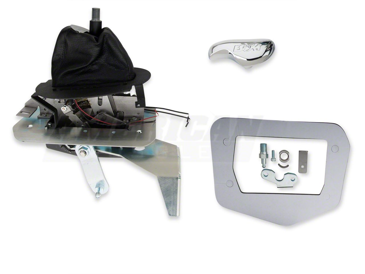 B&M Mustang Hammer Console Automatic Transmission Ratchet Shifter 81001