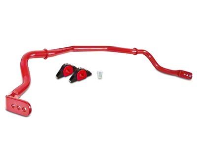 BMR Adjustable Front Sway Bar; Red (15-23 Mustang)