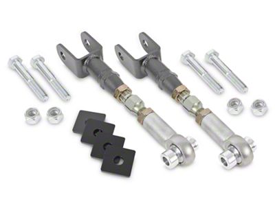 BMR On-Car Adjustable Rear Toe Links; Black Hammertone (15-25 Mustang)