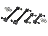 BMR End Link Kit for Front and Rear Sway Bar; Black (15-25 Mustang)