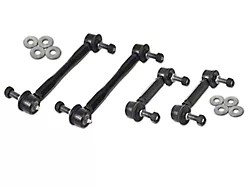BMR End Link Kit for Front and Rear Sway Bar; Black (15-24 Mustang)