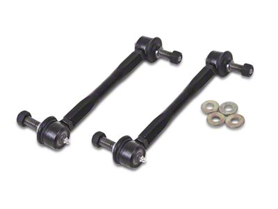 BMR End Link Kit for Front Sway Bar; Black (15-24 Mustang)