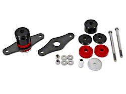 BMR Adjustable Motor Mounts; Polyurethane Bushings; Black Anodized (05-24 Mustang GT, V6, Dark Horse)