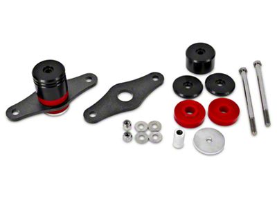 BMR Adjustable Motor Mounts; Polyurethane Bushings; Black Anodized (05-24 Mustang GT, V6, Dark Horse)