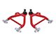 BMR Adjustable Front Lower Coil-Over Arm Arms; Rod End; Standard Ball Joint; Red (79-93 Mustang)