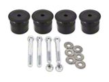 BMR Differential Bushing Kit; Aluminum; Black (15-25 Mustang)