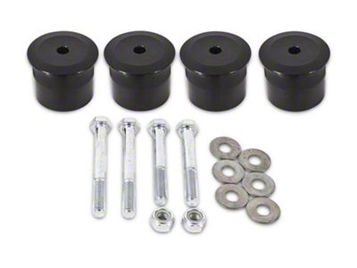 BMR Differential Bushing Kit; Aluminum; Black (15-23 Mustang)