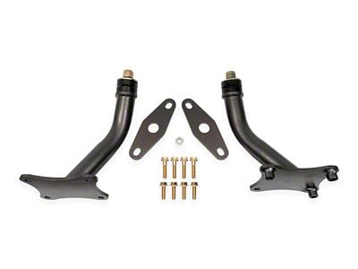 BMR Motor Mount Kit; Solid Bushings; Black Hammertone (16-24 6.2L Camaro)