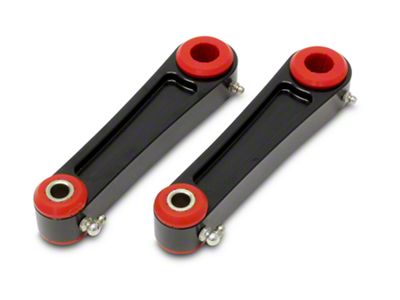 BMR Billet Aluminum Rear Sway Bar End Links; Black Anodized (05-10 Mustang; 07-14 Mustang GT500)