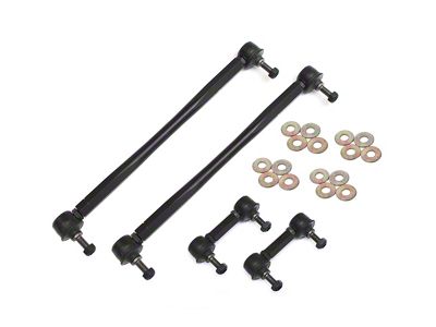 BMR Adjustable End Link Kit for Front and Rear Sway Bars; Black (10-11 Camaro)