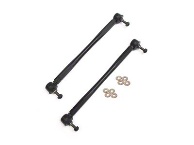 BMR Adjustable End Link Kit for Front Sway Bar; Black (10-11 Camaro)