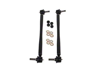 BMR Adjustable End Link Kit for Front Sway Bar; Black (12-15 Camaro)