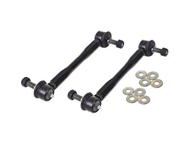 BMR Adjustable End Link Kit for Front Sway Bar; Black (16-24 Camaro)