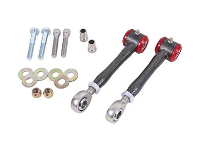 BMR Adjustable End Link Kit for Rear Sway Bar; Black Hammertone (16-24 Camaro)