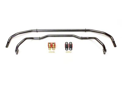 BMR Adjustable Front and Rear Sway Bars; Black Hammertone (12-15 Camaro ZL1 Coupe; 13-15 Camaro SS Coupe)