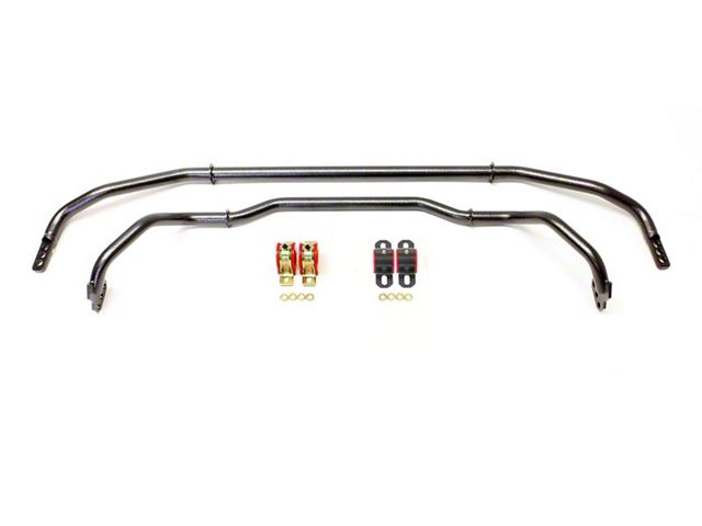 BMR Adjustable Front and Rear Sway Bars; Black Hammertone (12-15 Camaro ZL1 Coupe; 13-15 Camaro SS Coupe)