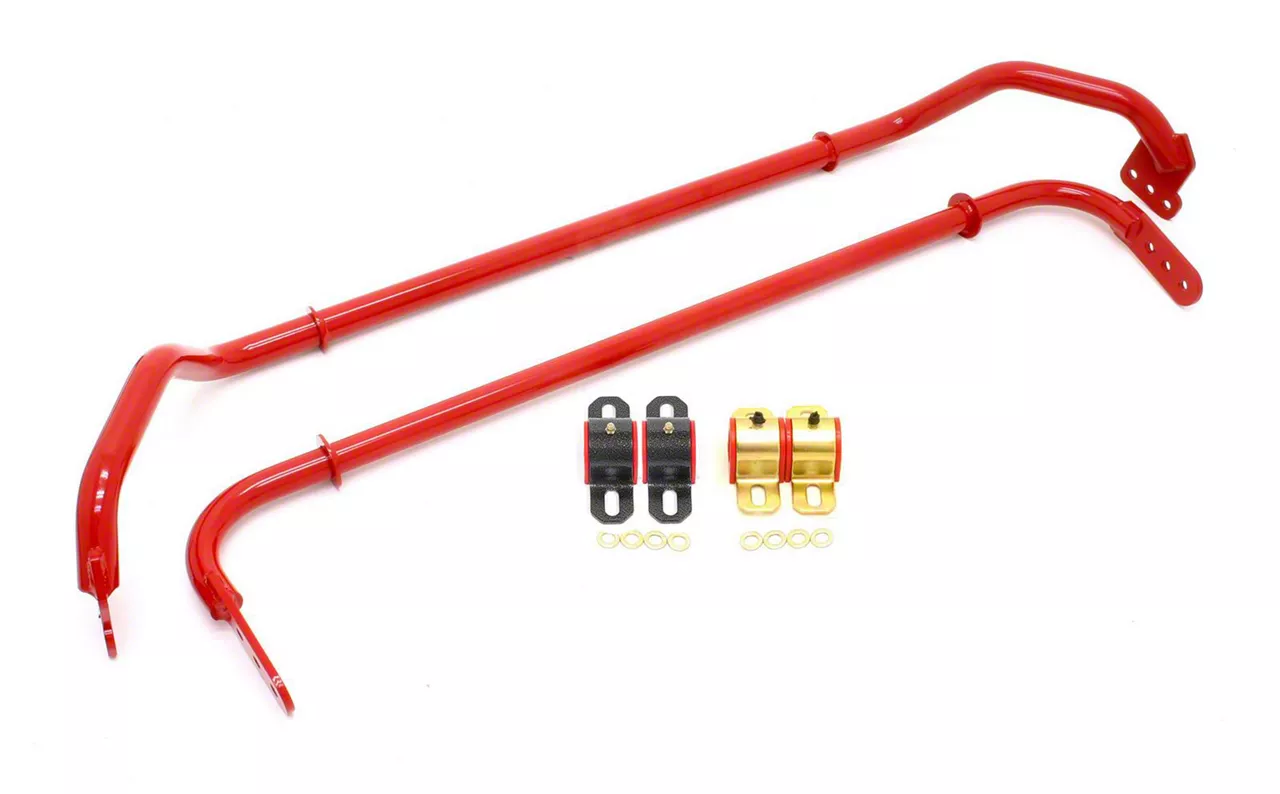 BMR Camaro Adjustable Front and Rear Sway Bars; Red BMRSB030R (1011