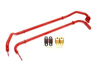 BMR Adjustable Front and Rear Sway Bars; Red (10-11 Camaro)