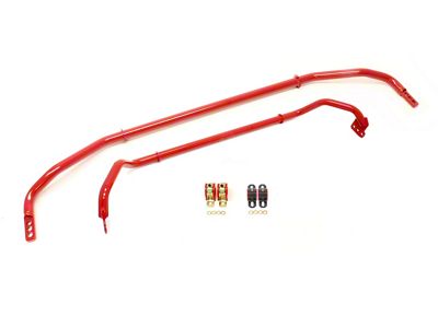 BMR Adjustable Front and Rear Sway Bars; Red (2012 Camaro SS)