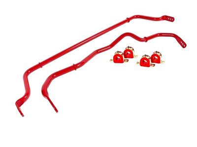 BMR Adjustable Front and Rear Sway Bars; Red (16-23 Camaro Coupe)