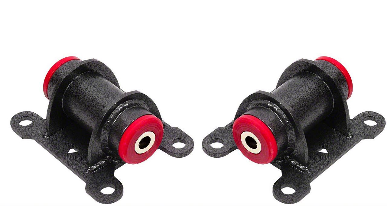 BMR Camaro Adjustable Motor Mounts; Polyurethane Bushings; Black