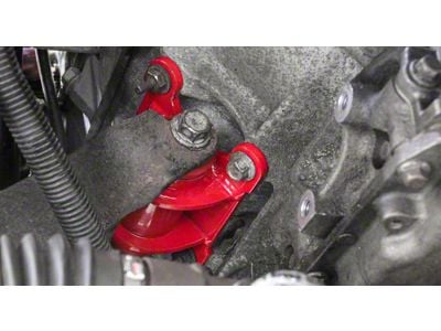 BMR Adjustable Motor Mounts; Polyurethane Bushings; Red (98-02 5.7L Camaro)