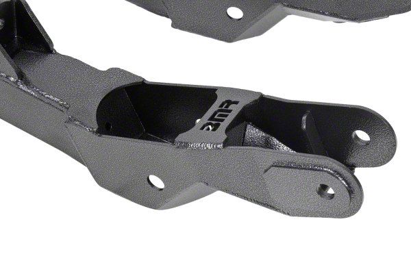 BMR 10-15 5th Gen Camaro Chrome Moly Non-Adj. Rear Lower Control Arms (Delrin) - Black Hammertone main image 1