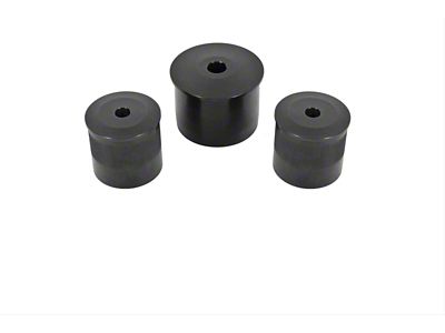 BMR Differential Bushing Kit; Aluminum; Black Anodized (16-24 Camaro)