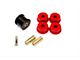 BMR Differential Mount Bushing Kit, Poly/Delrin Combo; Black/Red (10-15 Camaro)